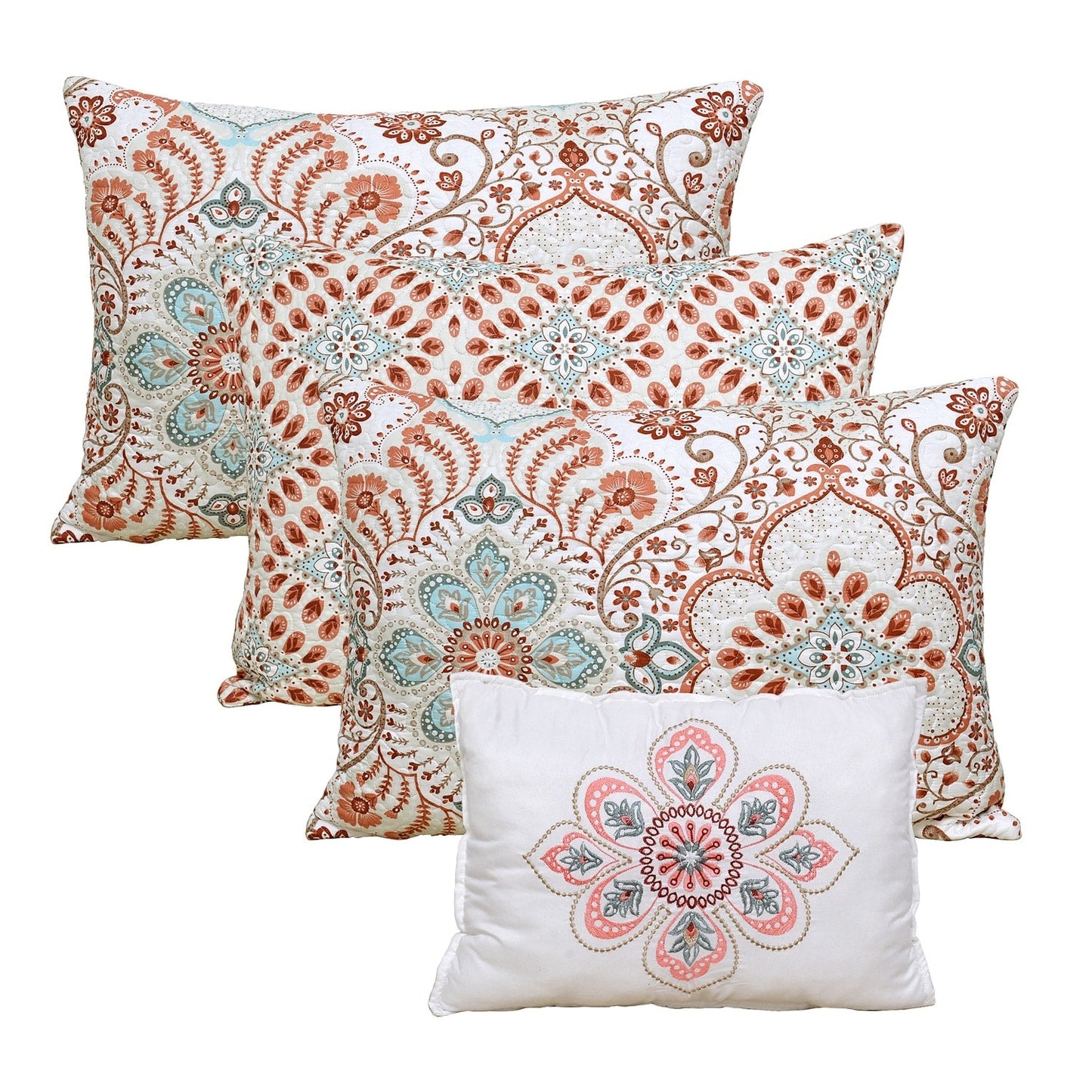 Ensemble couvre-lit Serenta 6 pièces en coton mélangé - 75 x 39