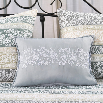 Ensemble couvre-lit Serenta 6 pièces en coton mélangé - 75 x 39