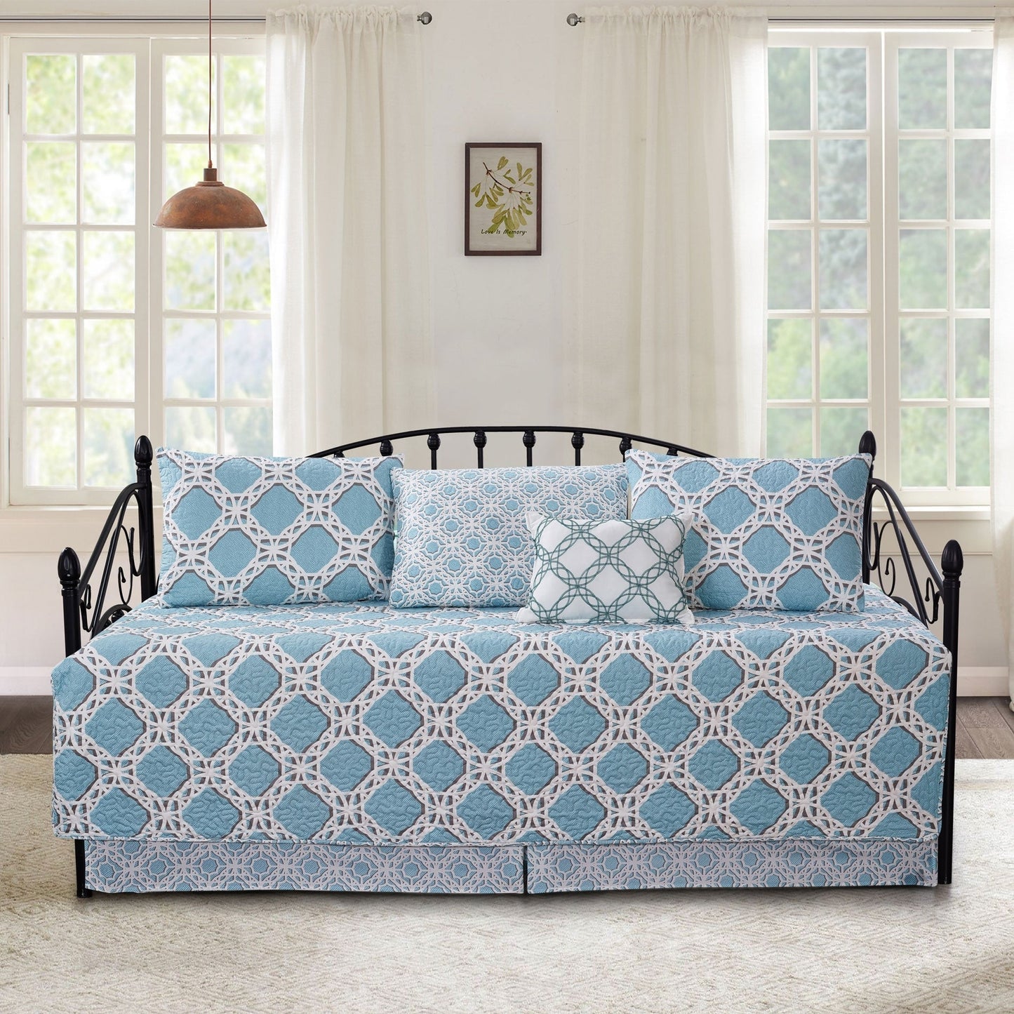 Ensemble couvre-lit Serenta 6 pièces en coton mélangé - 75 x 39