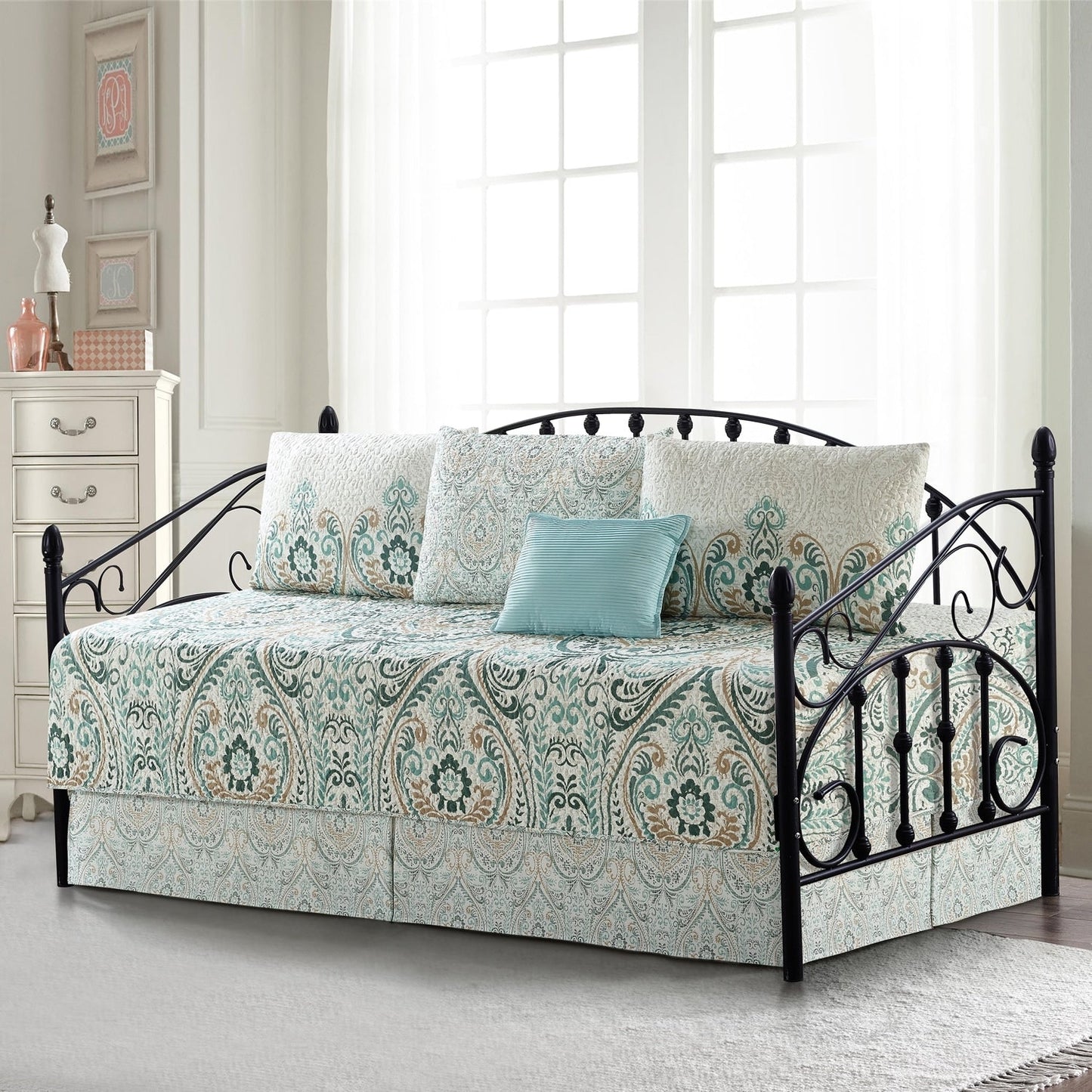 Ensemble couvre-lit Serenta 6 pièces en coton mélangé - 75 x 39