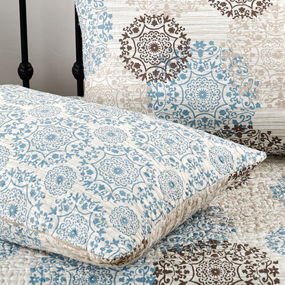 Ensemble couvre-lit Serenta 6 pièces en coton mélangé - 75 x 39