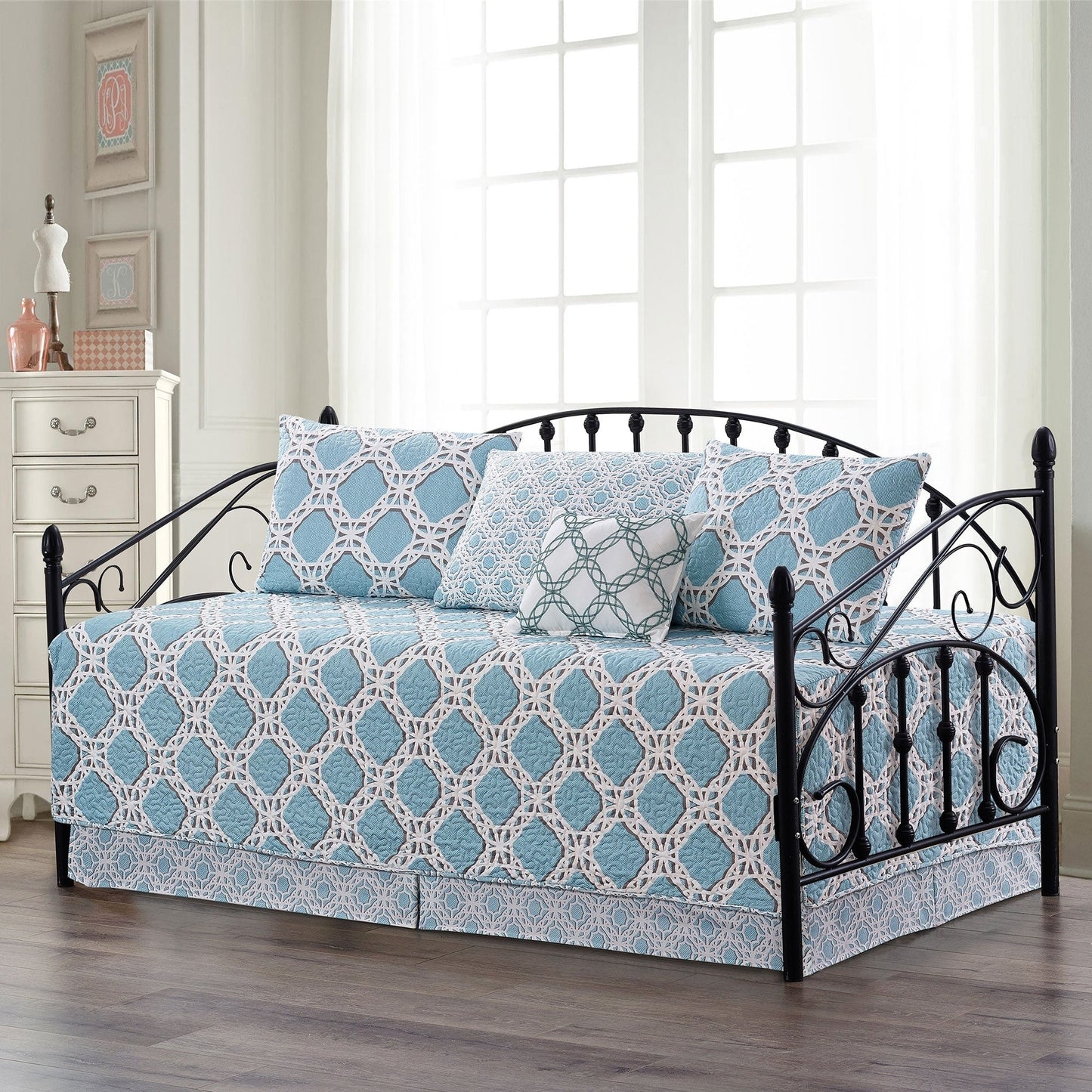 Ensemble couvre-lit Serenta 6 pièces en coton mélangé - 75 x 39