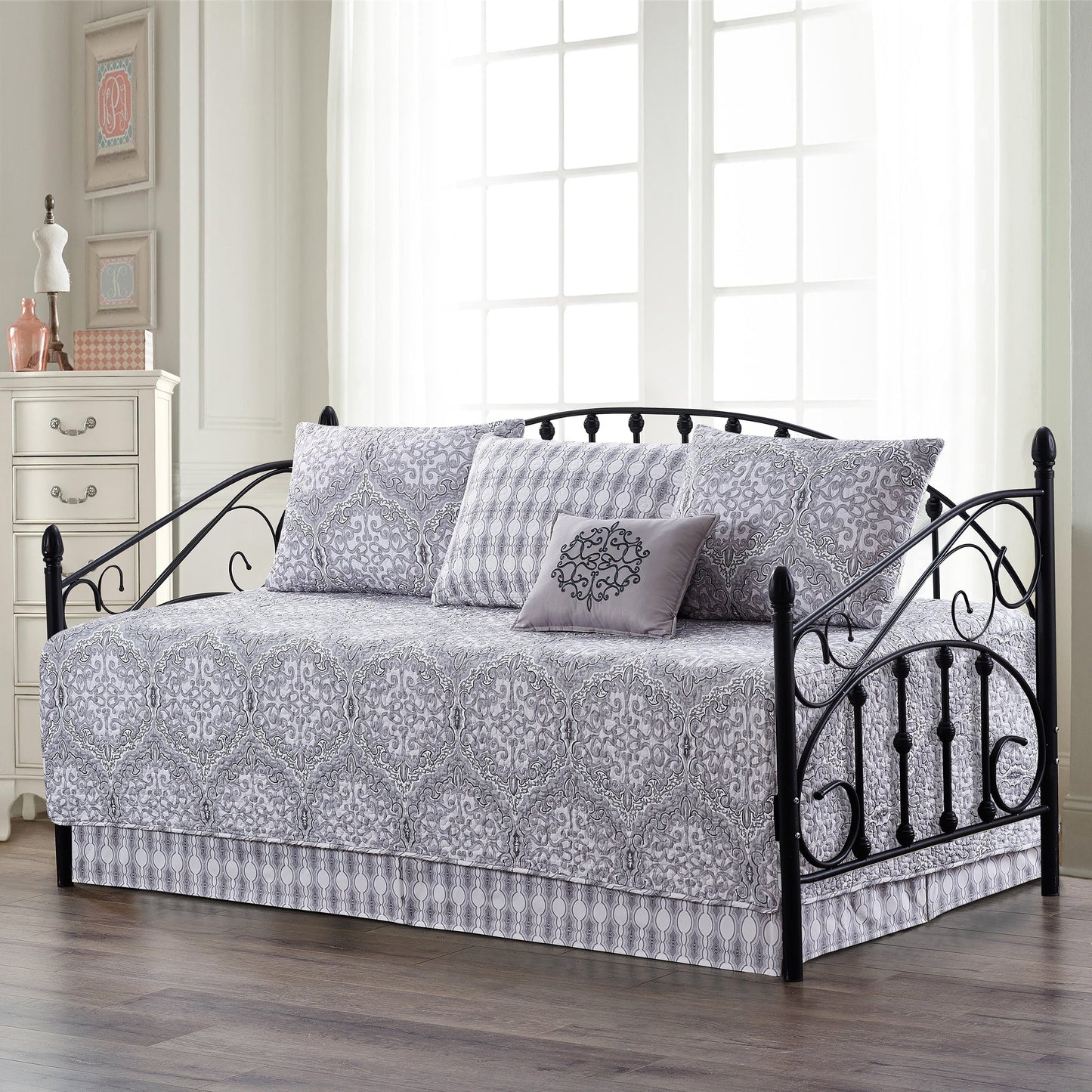 Ensemble couvre-lit Serenta 6 pièces en coton mélangé - 75 x 39