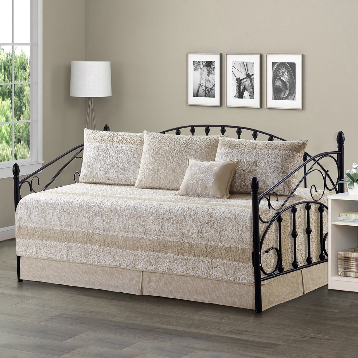 Ensemble couvre-lit Serenta 6 pièces en coton mélangé - 75 x 39