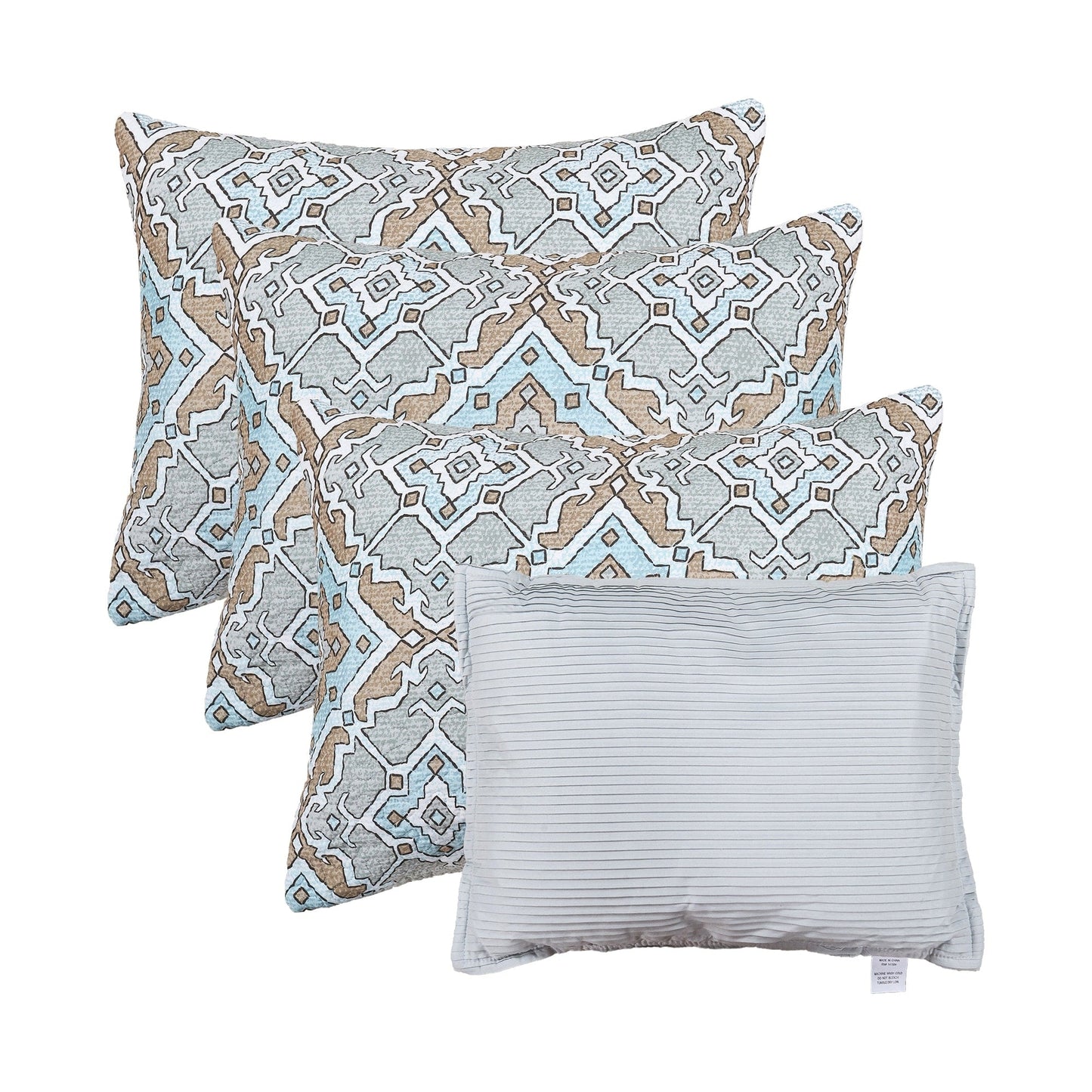 Ensemble couvre-lit Serenta 6 pièces en coton mélangé - 75 x 39