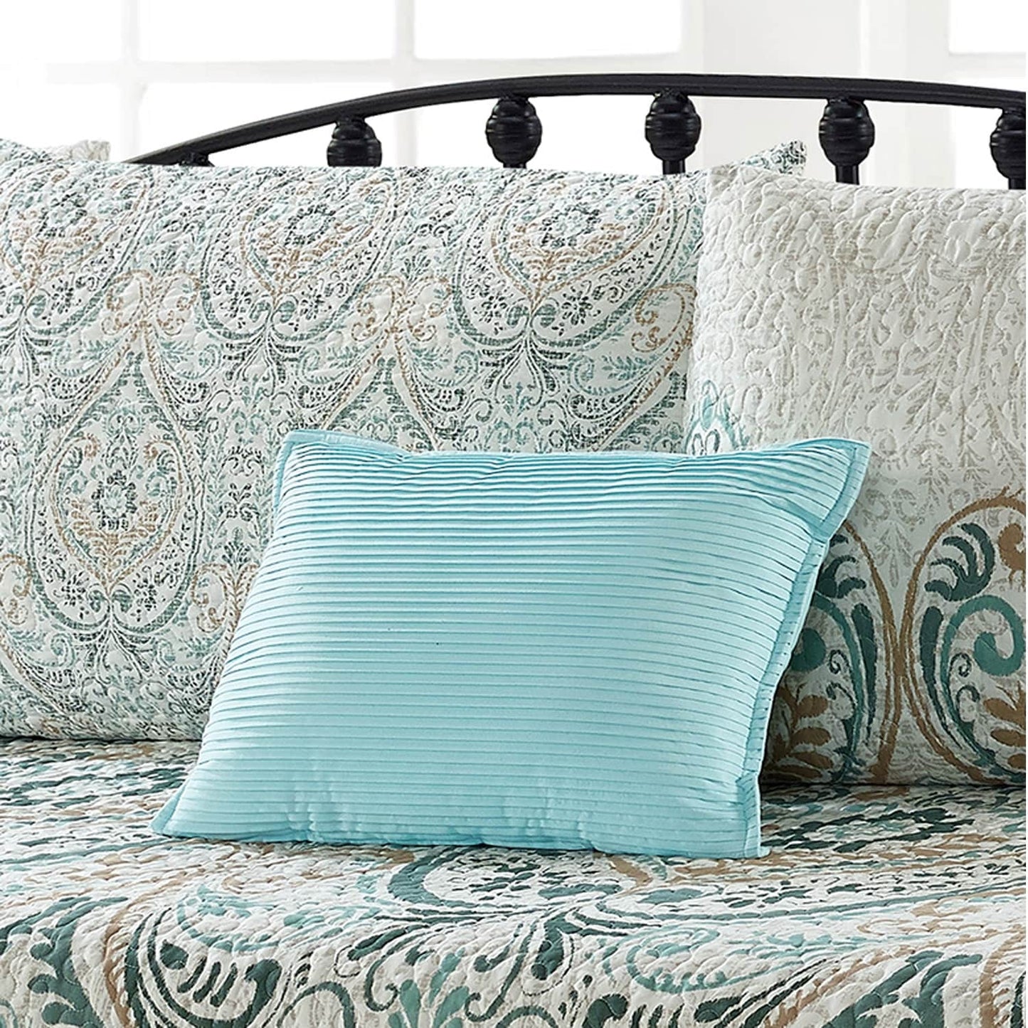 Ensemble couvre-lit Serenta 6 pièces en coton mélangé - 75 x 39