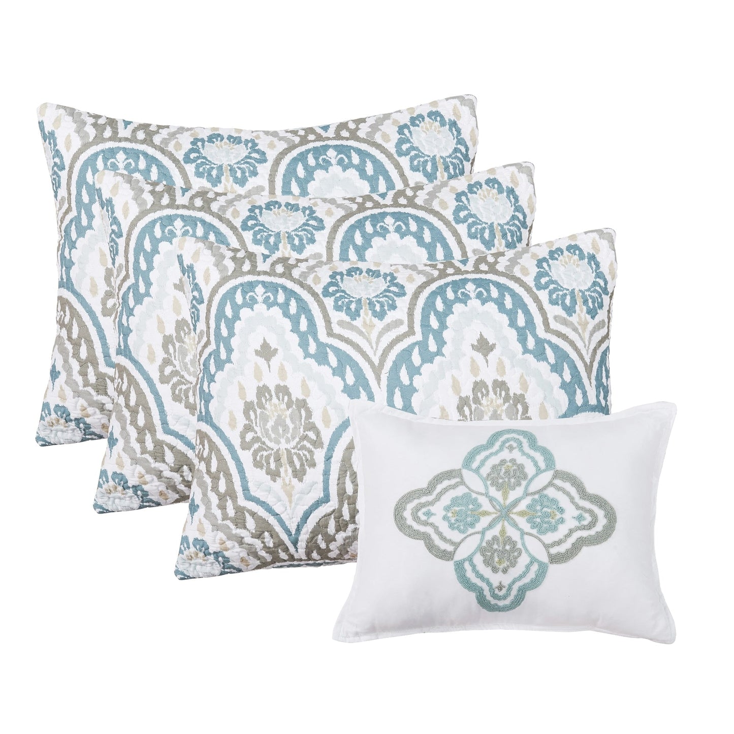 Ensemble couvre-lit Serenta 6 pièces en coton mélangé - 75 x 39