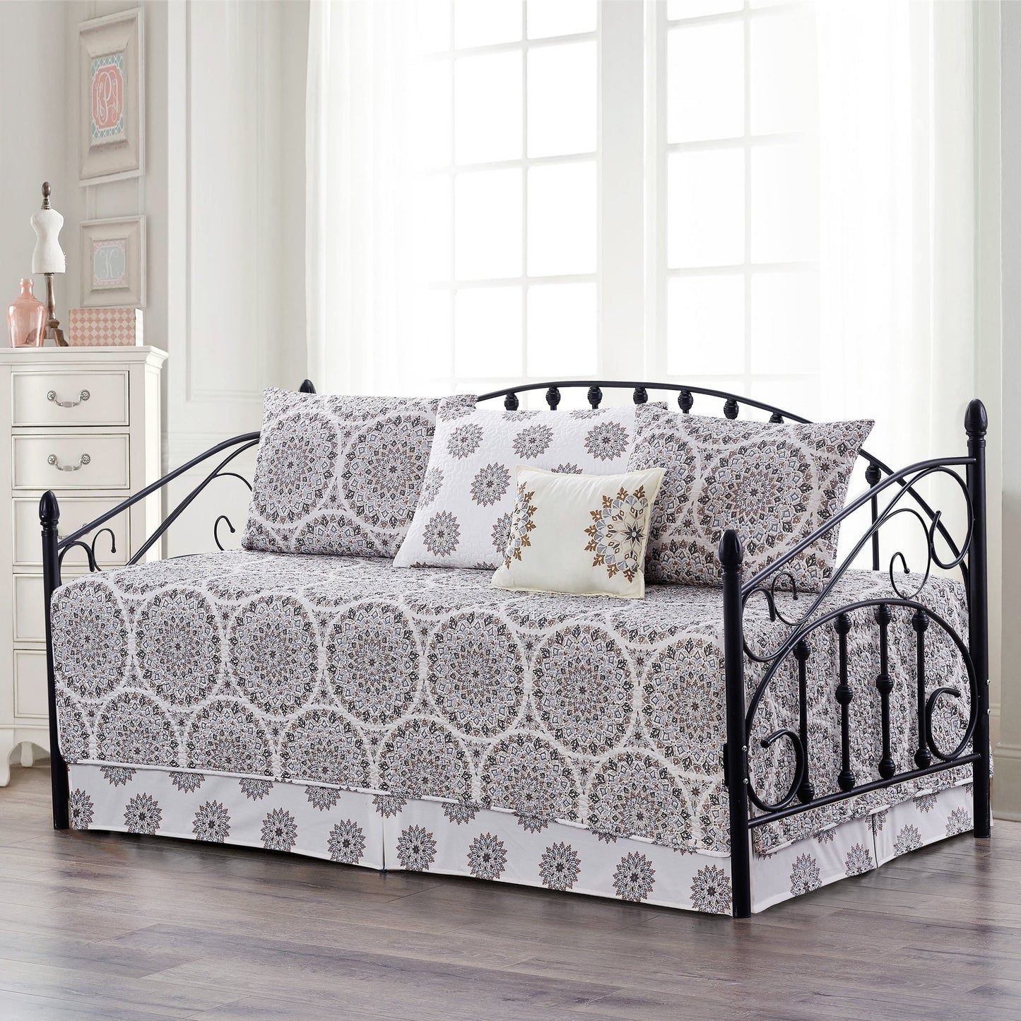 Ensemble couvre-lit Serenta 6 pièces en coton mélangé - 75 x 39