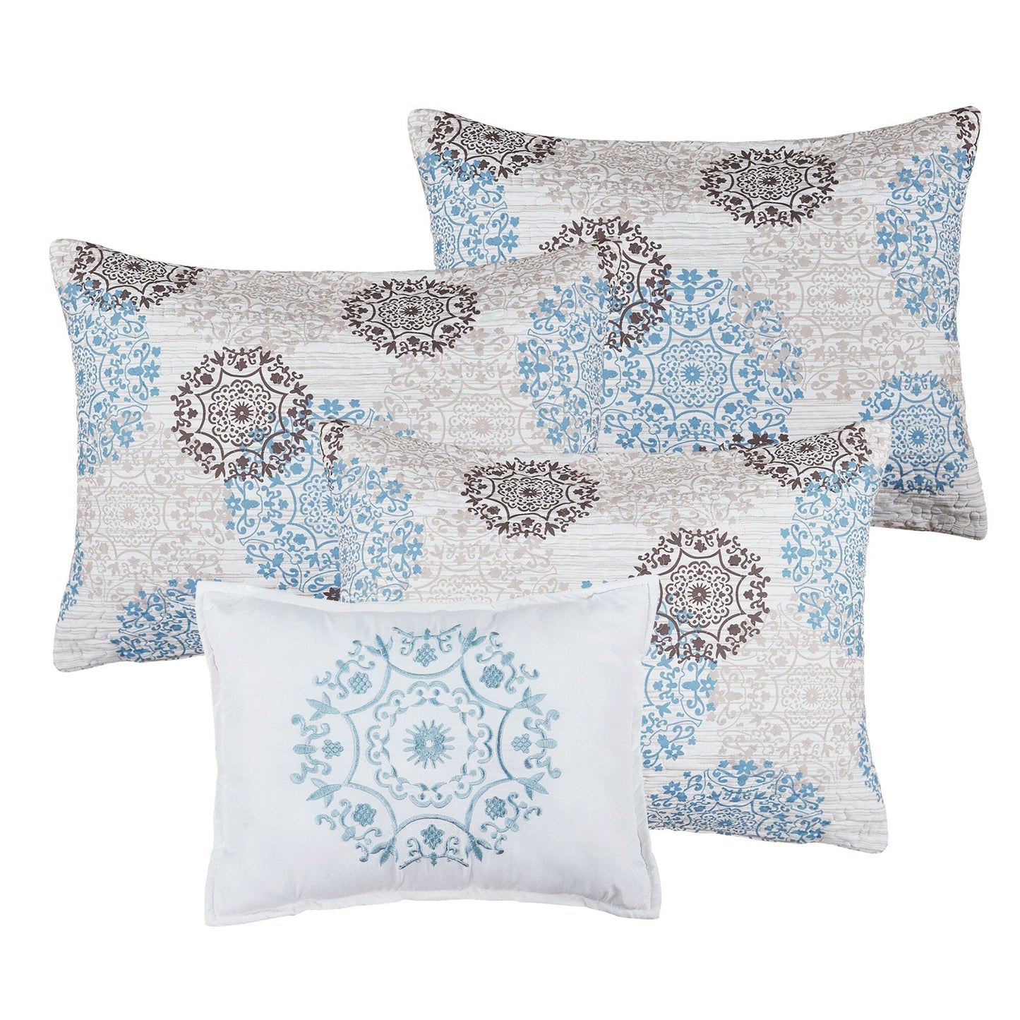 Ensemble couvre-lit Serenta 6 pièces en coton mélangé - 75 x 39