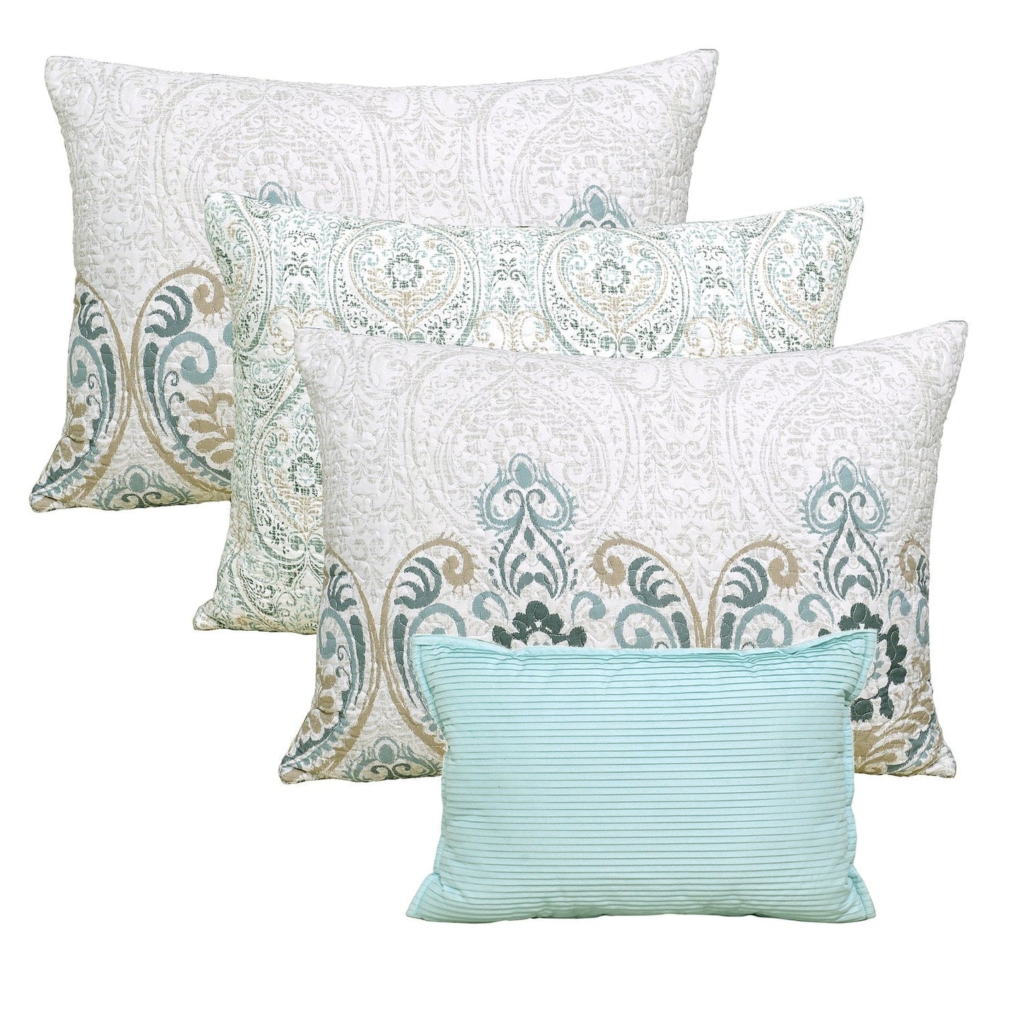 Ensemble couvre-lit Serenta 6 pièces en coton mélangé - 75 x 39