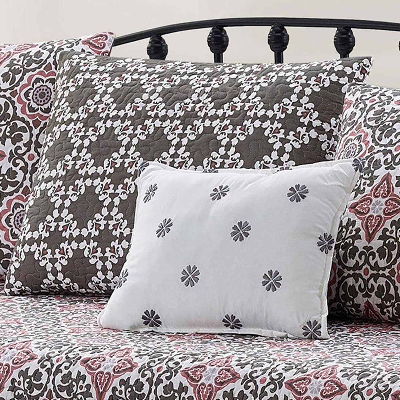 Ensemble couvre-lit Serenta 6 pièces en coton mélangé - 75 x 39