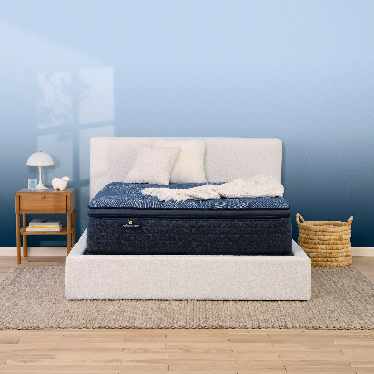 Matelas Serta Perfect Sleeper Oasis Sleep 15 moelleux avec plateau-coussin