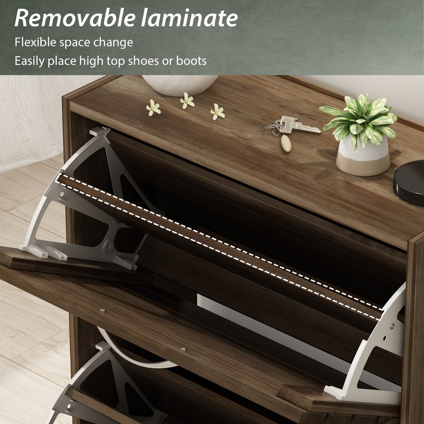 Meuble de rangement à chaussures moderne pour entrée et couloir