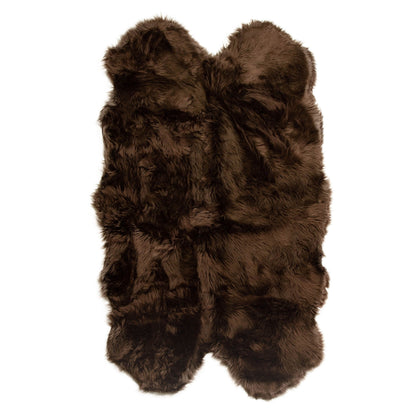 Tapis en fausse fourrure de mouton Silver Orchid Parrott