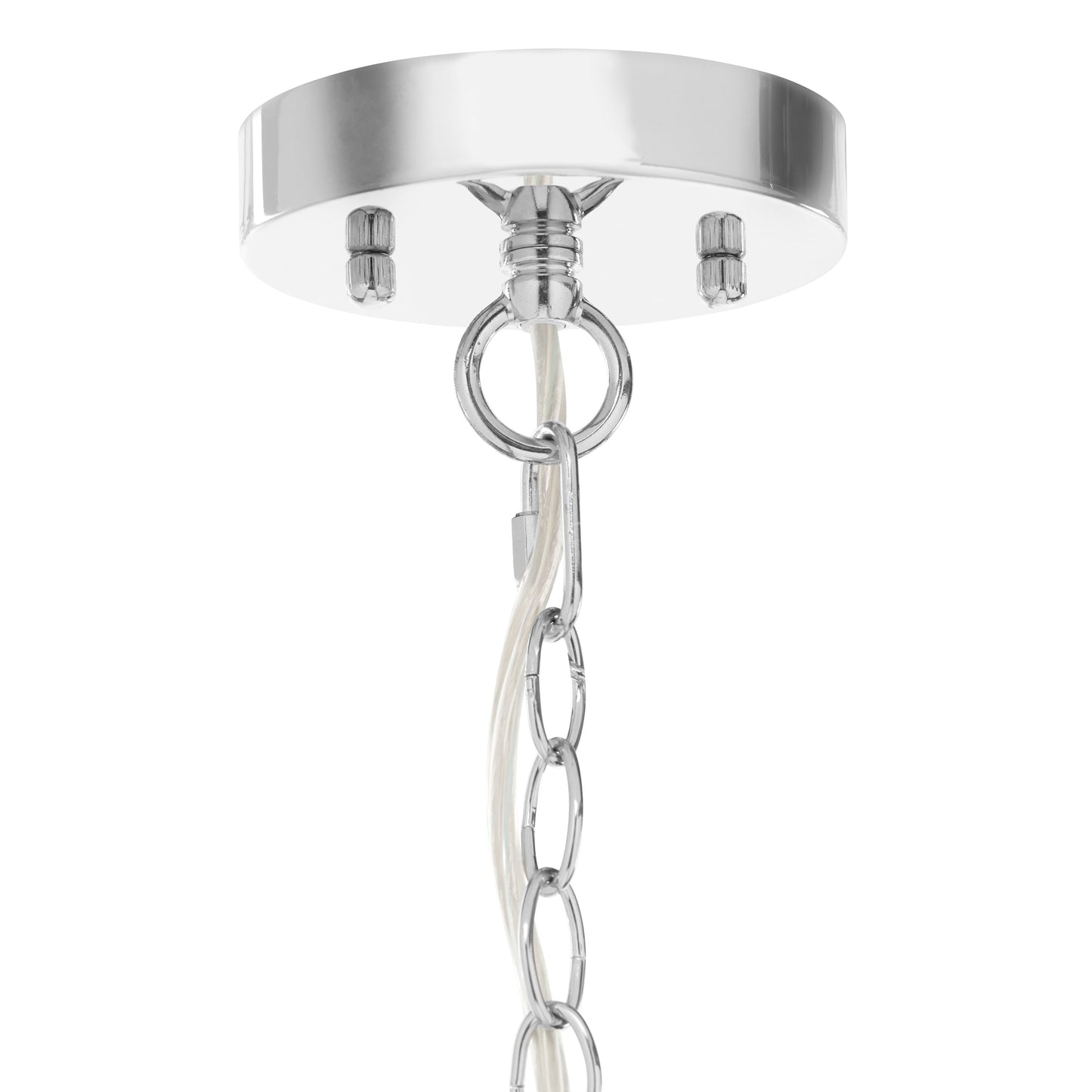 Pendentif en verre et cristal à facettes en forme d'orchidée argentée, à brancher ou à accrocher