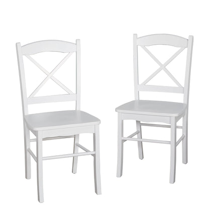 Chaises de salle à manger de style cottage de style simple (lot de 2)