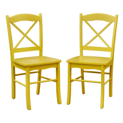 Chaises de salle à manger de style cottage de style simple (lot de 2)