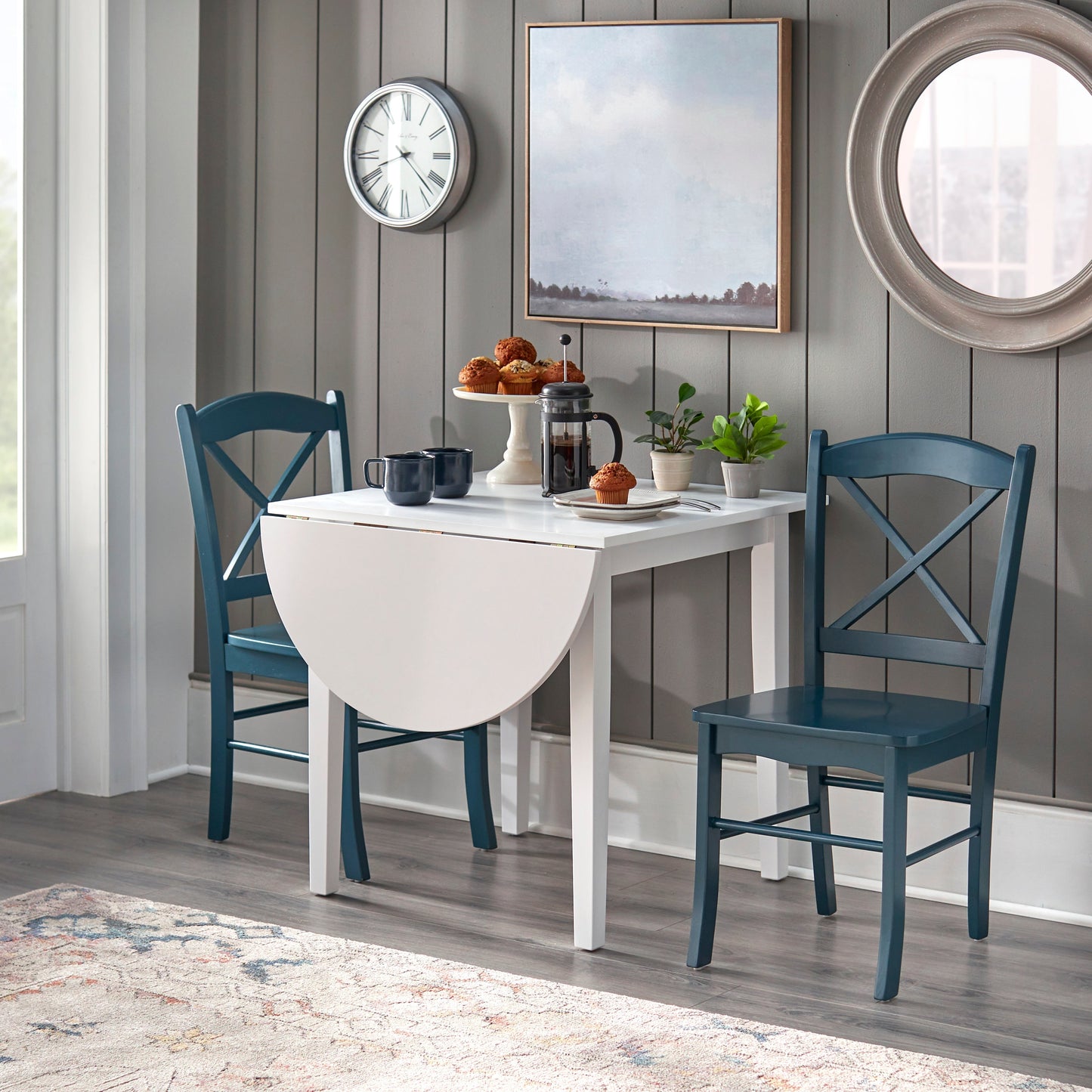 Chaises de salle à manger de style cottage de style simple (lot de 2)