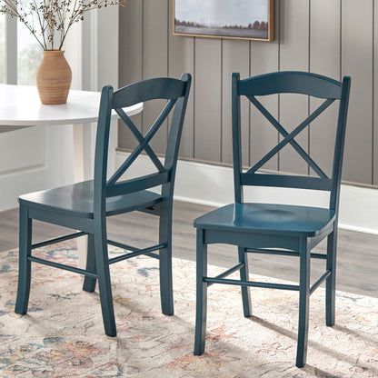 Chaises de salle à manger de style cottage de style simple (lot de 2)