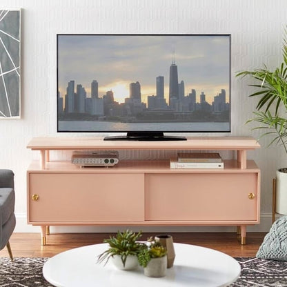Meuble TV en bois moderne du milieu du siècle Margo de Simple Living