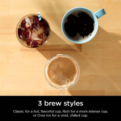 Cafetière à portion individuelle, compatible K-Cup, réservoir de 1,6 l, 6 à 68 cl, option café glacé