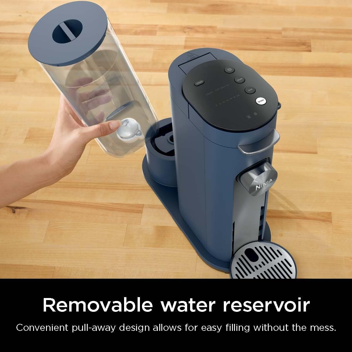 Cafetière à portion individuelle, compatible K-Cup, réservoir de 1,6 l, 6 à 68 cl, option café glacé