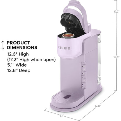 Cafetière K-Cup à dose unique, 3 tailles d'infusion, infusion forte, réservoir de 1,27 kg, lavande