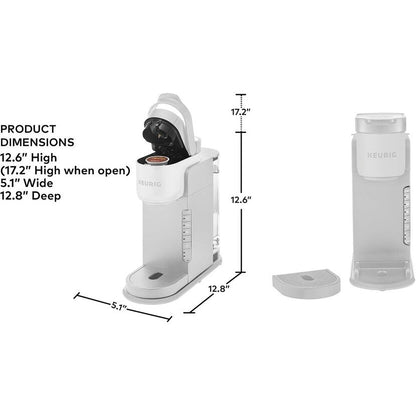 Cafetière K-Cup à dose unique, 3 tailles d'infusion, infusion forte, réservoir de 1,27 kg, pierre chaude