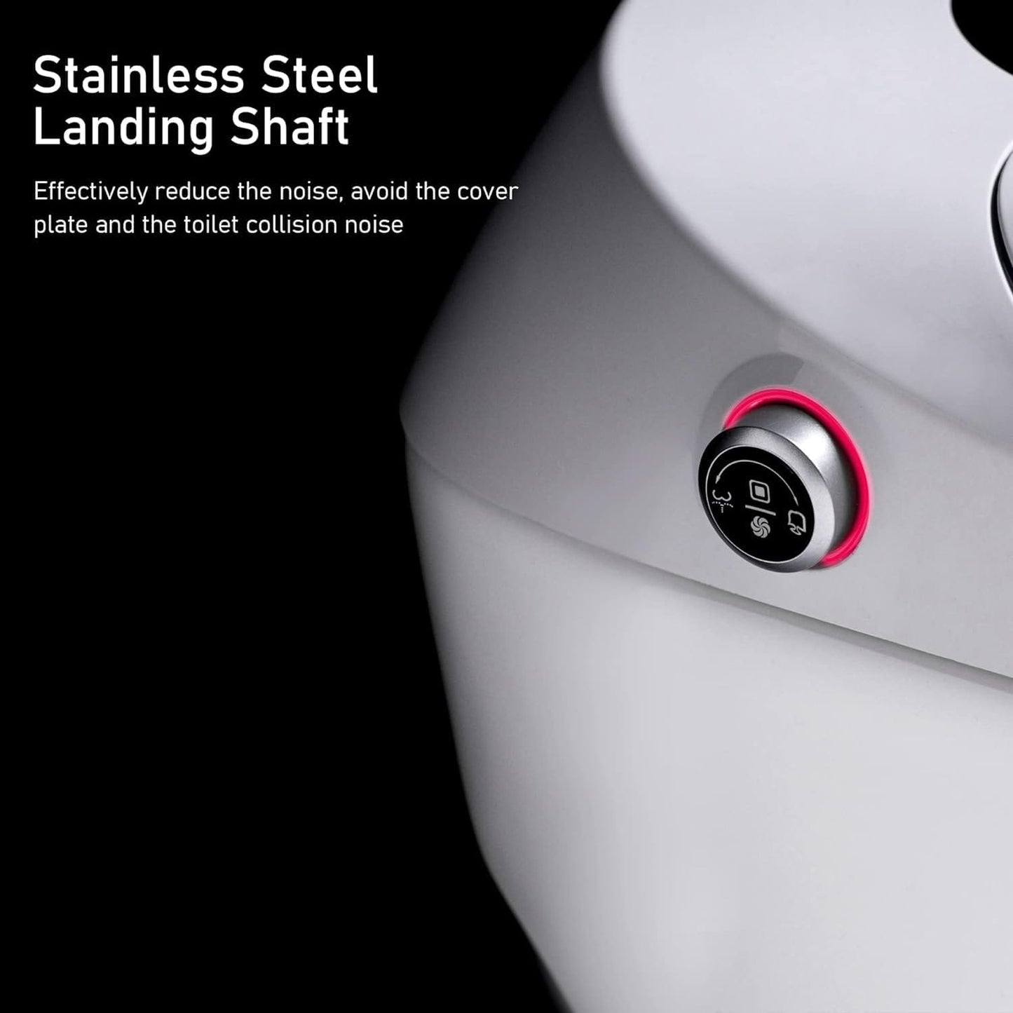 Toilettes intelligentes, toilettes bidet monobloc pour salles de bains, toilettes allongées modernes avec eau chaude, double chasse d'eau automatique, fonctionnement par capteur de pied