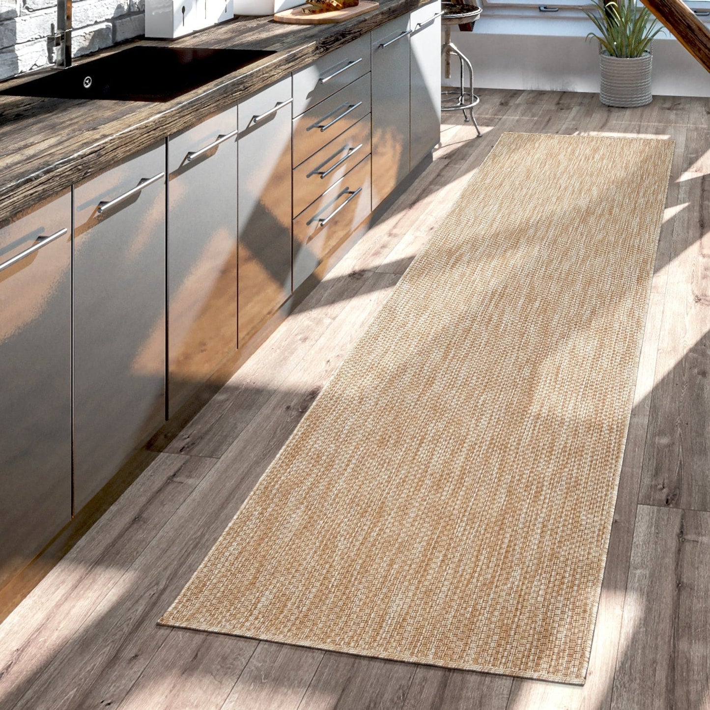 Tapis d'extérieur imperméable à motifs variés pour terrasse