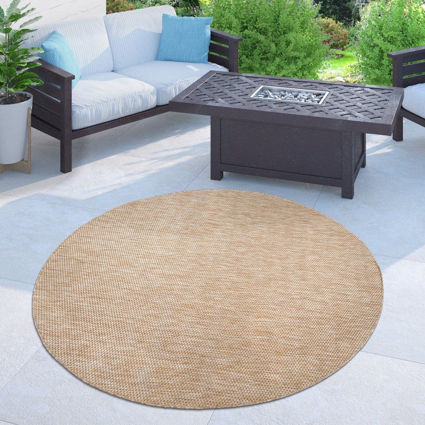 Tapis d'extérieur imperméable à motifs variés pour terrasse
