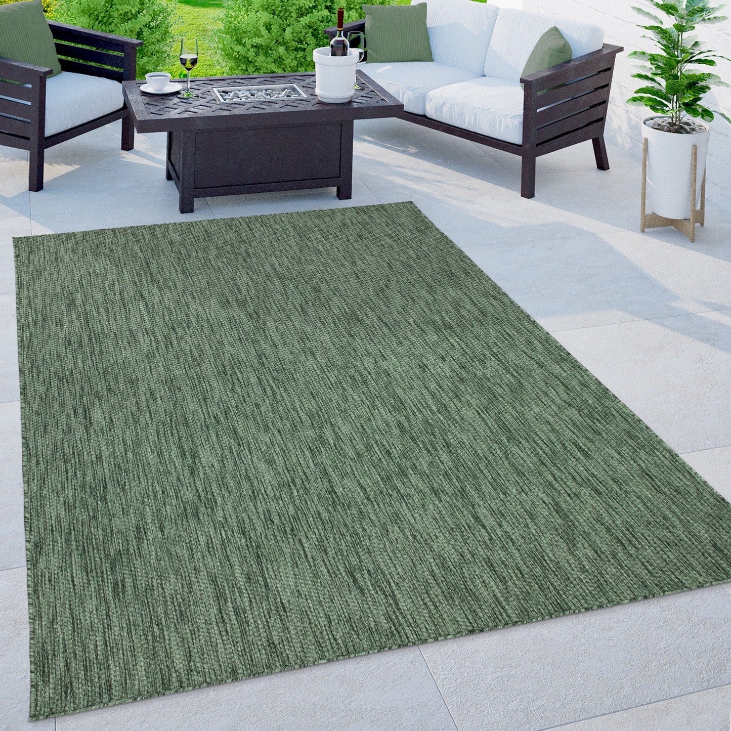 Tapis d'extérieur imperméable à motifs variés pour terrasse
