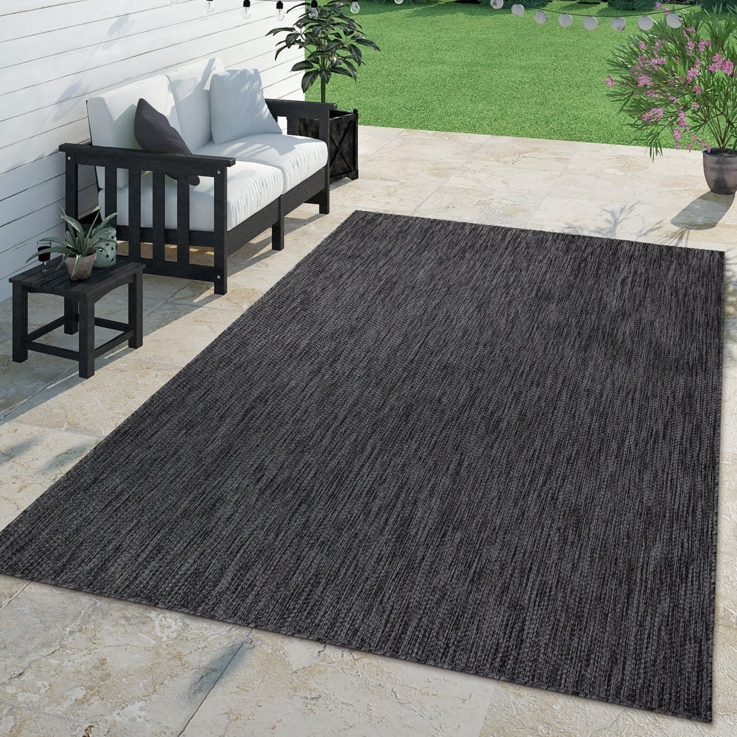 Tapis d'extérieur imperméable à motifs variés pour terrasse