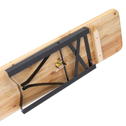 Ensemble de salle à manger de pique-nique pliant en bois massif