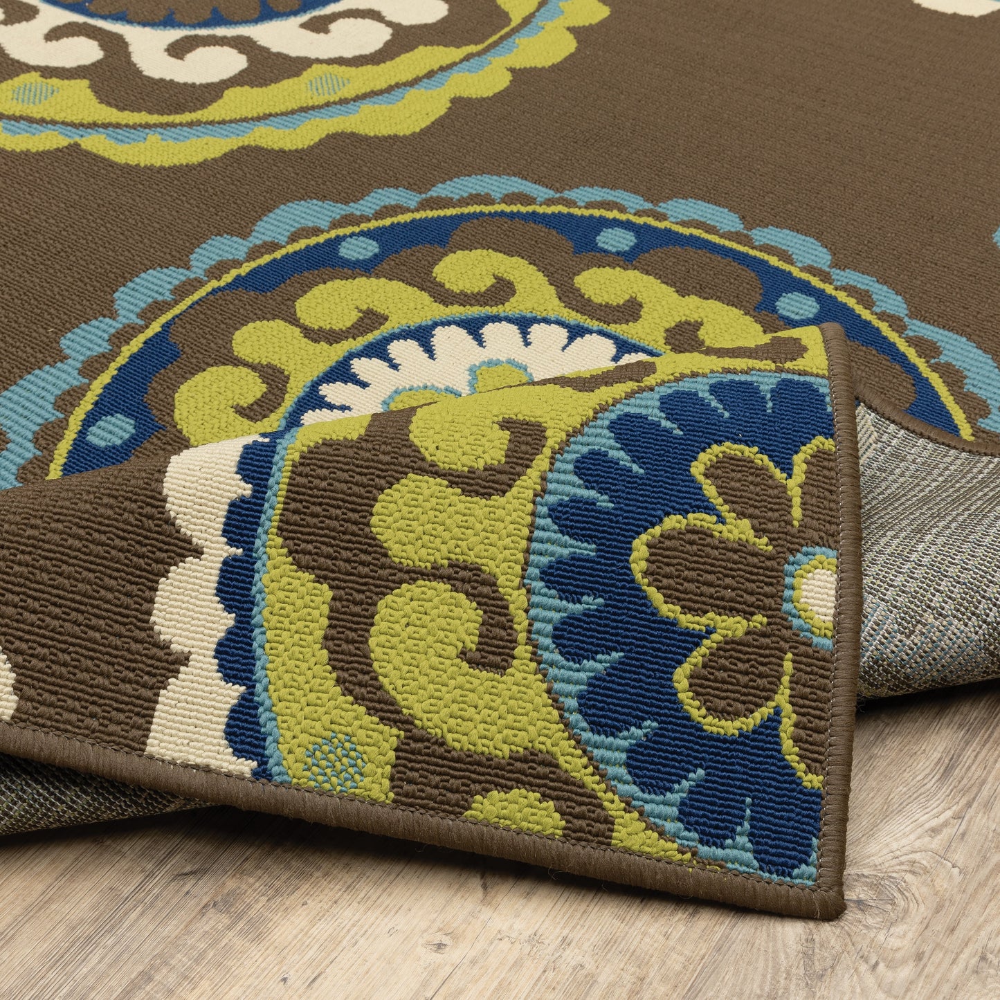 Tapis d'intérieur/extérieur Vista Home Catalina à médaillons floraux