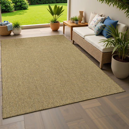 Tapis d'intérieur/extérieur Style Haven Veranda à motif panier tissé ton sur ton