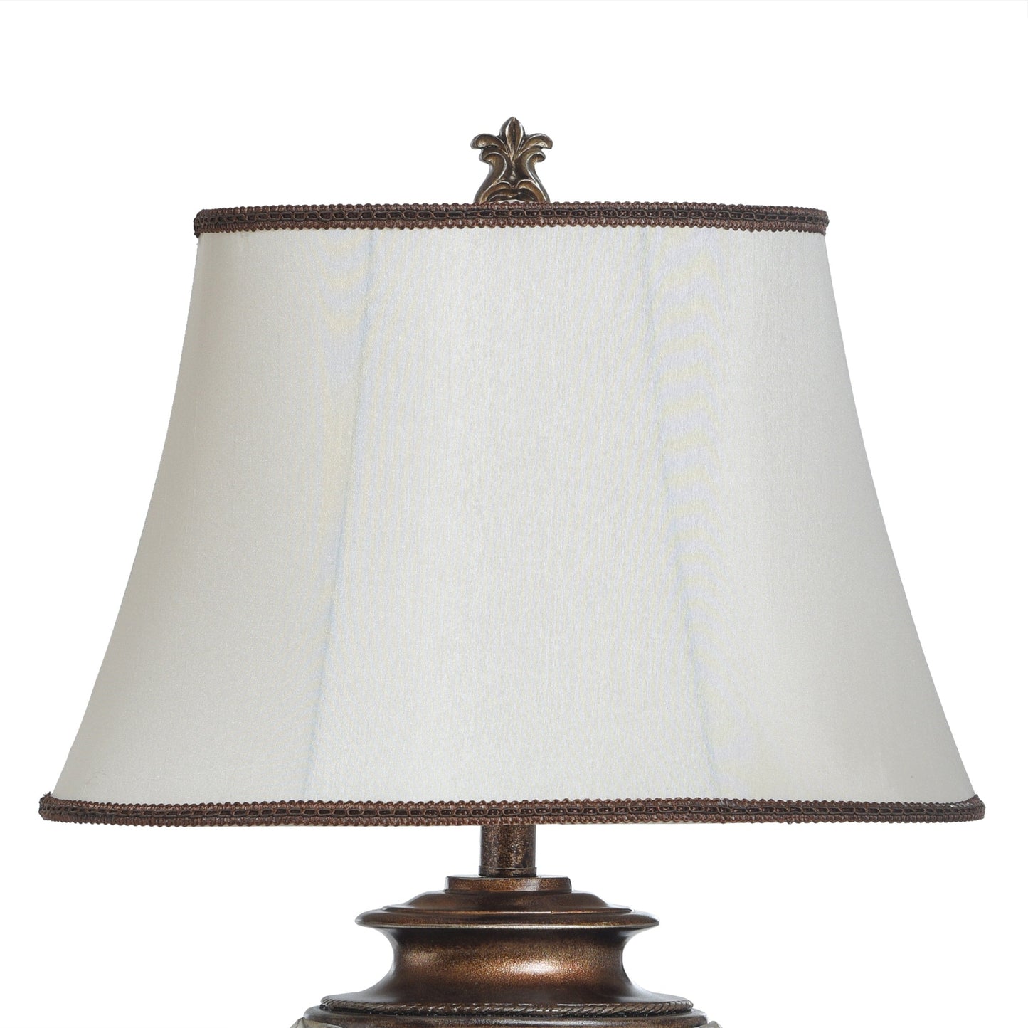 Lampe de table StyleCraft Magonia – Crème, blanc cassé avec finition dorée antique
