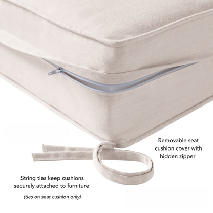 Ensemble de coussins d'extérieur haut de gamme Sunbrella 2 pièces