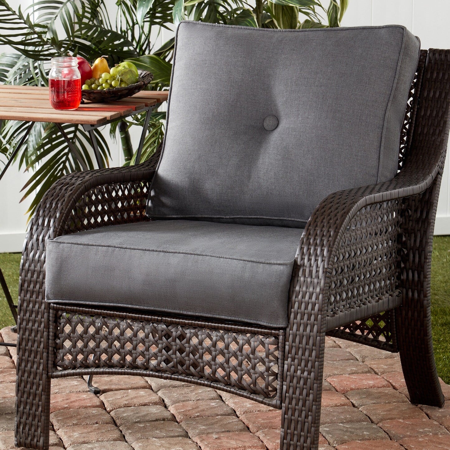 Ensemble de coussins d'extérieur haut de gamme Sunbrella 2 pièces