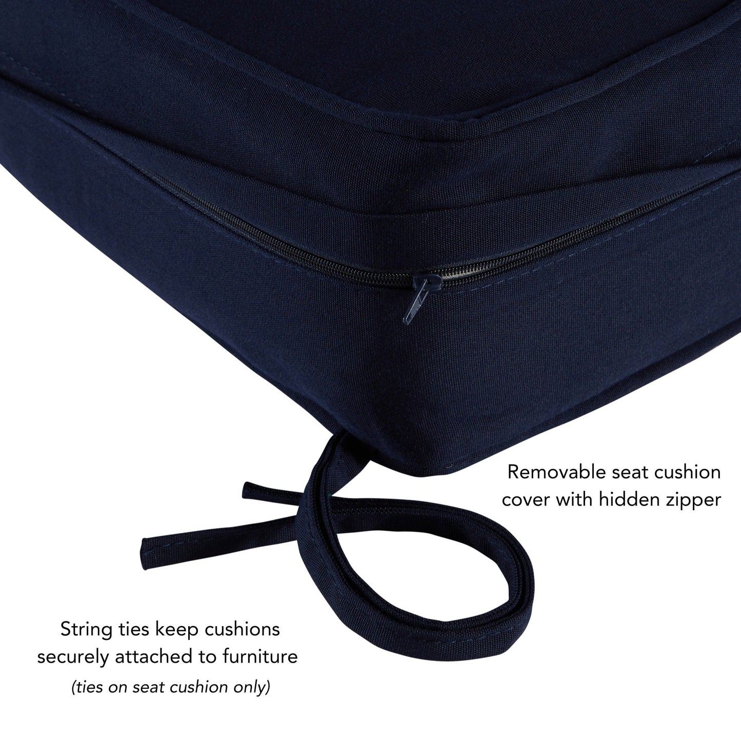 Ensemble de coussins d'extérieur haut de gamme Sunbrella 2 pièces