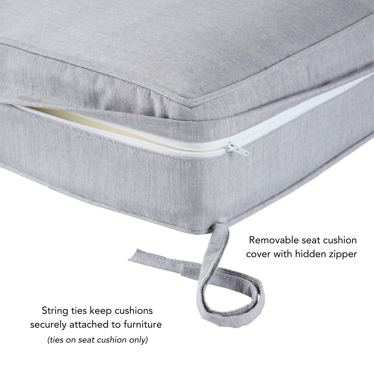 Ensemble de coussins d'extérieur haut de gamme Sunbrella 2 pièces