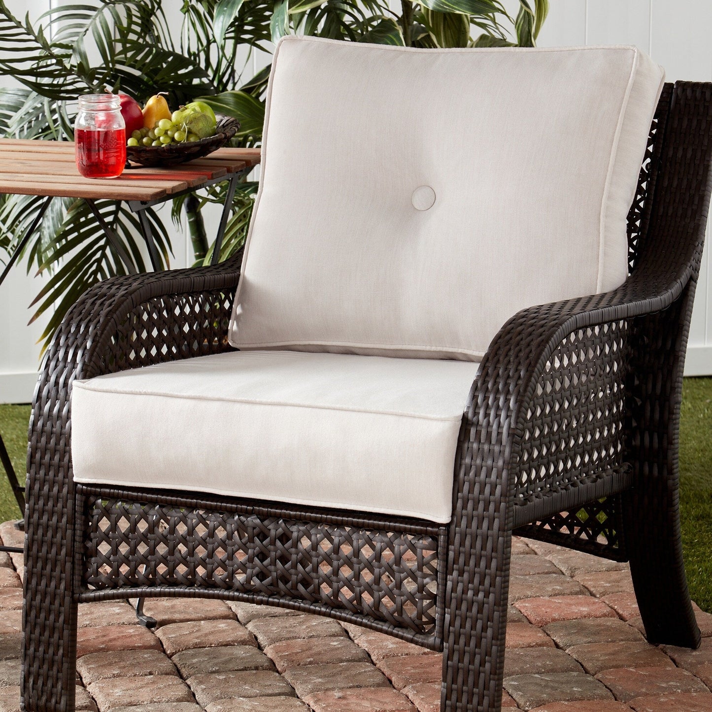 Ensemble de coussins d'extérieur haut de gamme Sunbrella 2 pièces