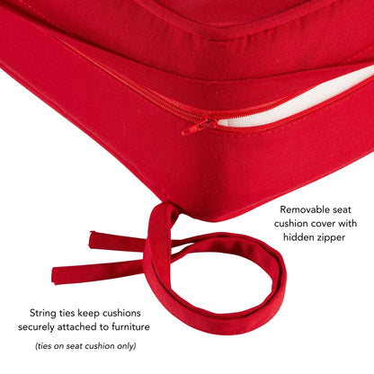 Ensemble de coussins d'extérieur haut de gamme Sunbrella 2 pièces