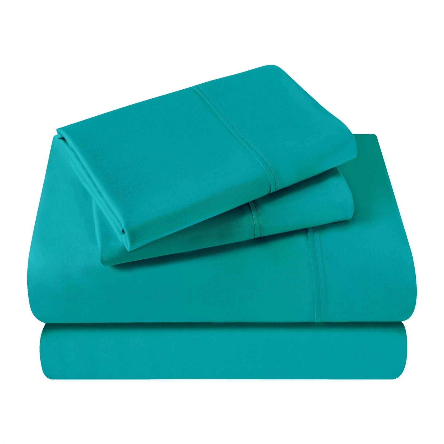 Ensemble de draps-housses en coton égyptien de qualité supérieure, 400 fils, uni, à poches profondes