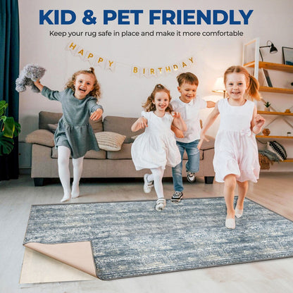 Sous-tapis d'intérieur réversible antidérapant en mousse et maille Superior Rio - Crème