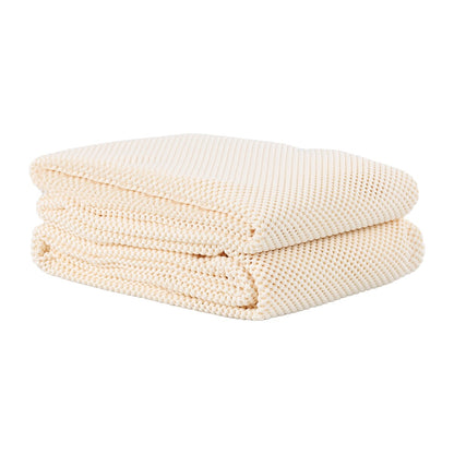 Sous-tapis d'intérieur réversible antidérapant en mousse et maille Superior Rio - Crème