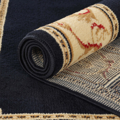 Tapis d'intérieur grand format de style traditionnel de qualité supérieure