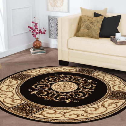 Tapis d'intérieur grand format de style traditionnel de qualité supérieure