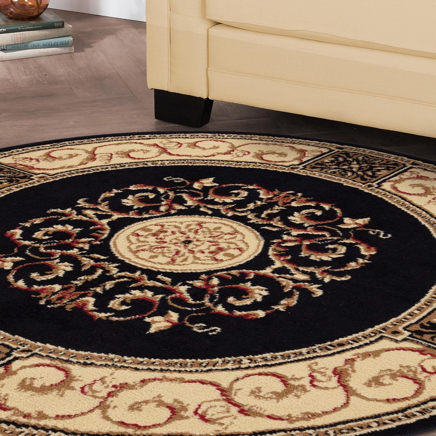Tapis d'intérieur grand format de style traditionnel de qualité supérieure
