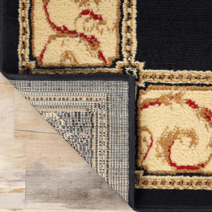 Tapis d'intérieur grand format de style traditionnel de qualité supérieure